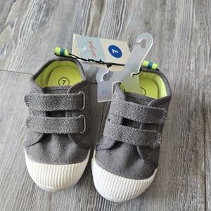 Gray Kids Shoes with Velcro Straps